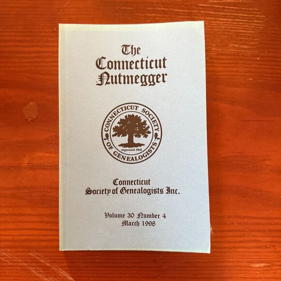 The Connecticut Nutmegger Genealogy Journals Vol. 21 27 28 30 1989-1998 - Picture 5 of 5